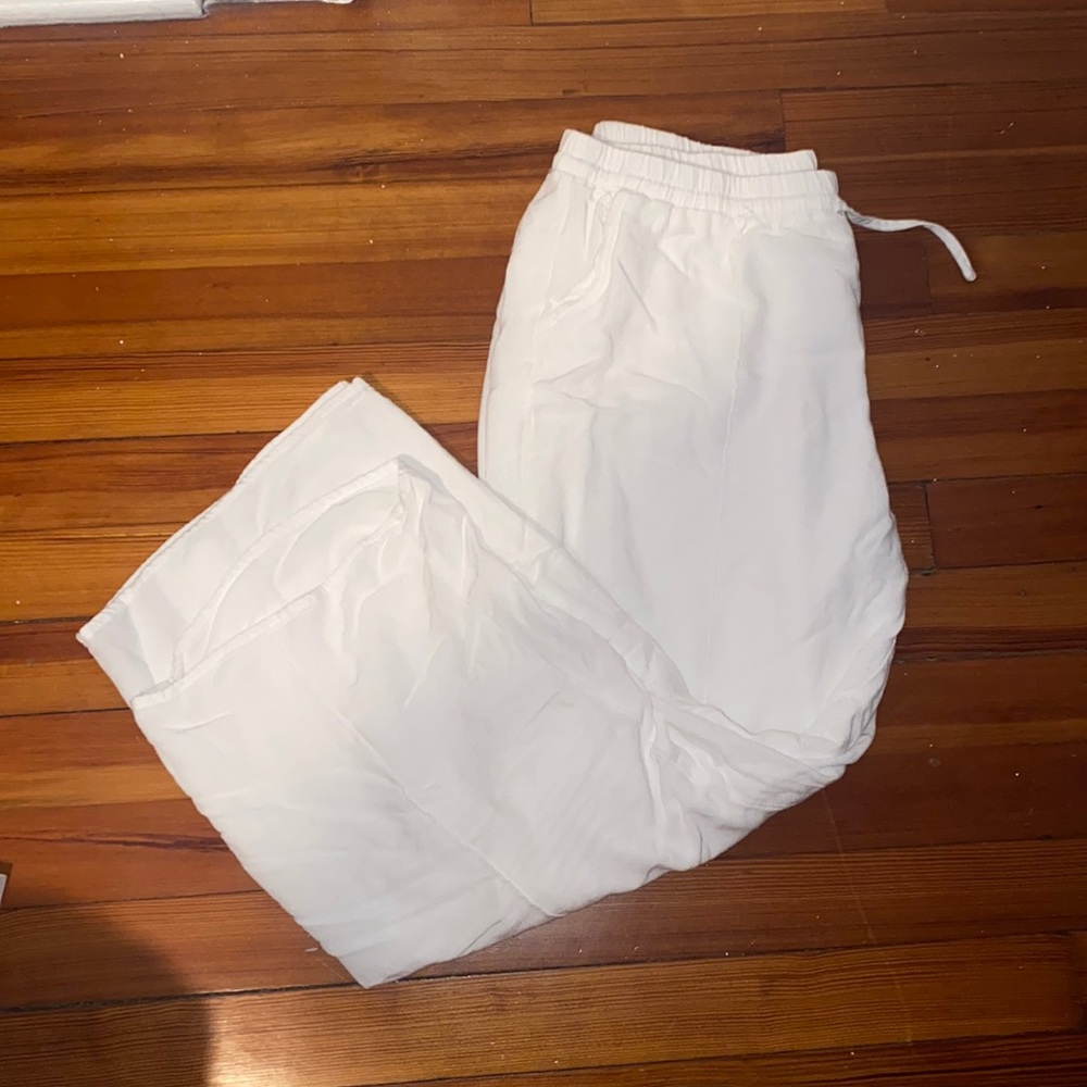 Le Lis white linen pants